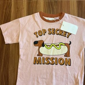 NWT Zara 4Y Hotdog Tee